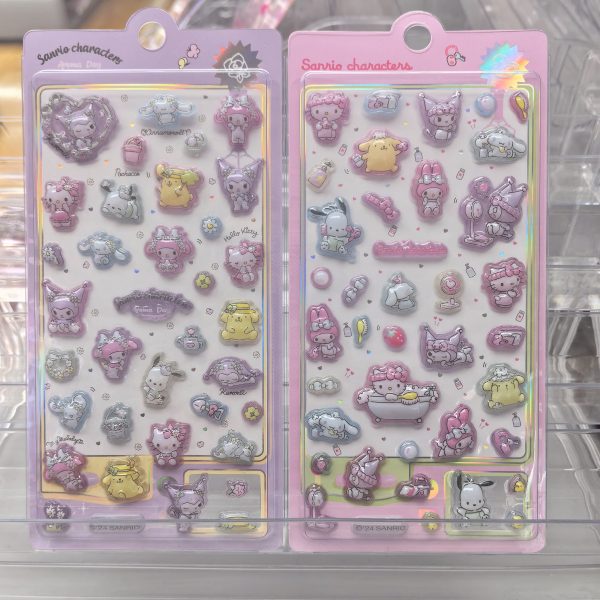 A031ゆめかわキャラ クリスタル風ぷっくり3Dシール