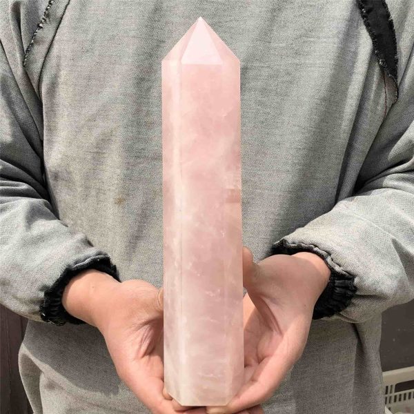 2.84 lb Rose Quartz Crystal Obelisk