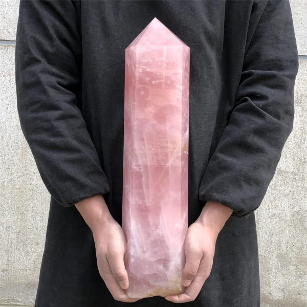 18.74 lb Rose Quartz Crystal Obelisk