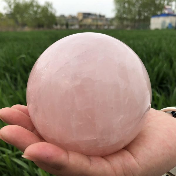 3.58" • 2.56 lb Rose Quartz Crystal Sphere