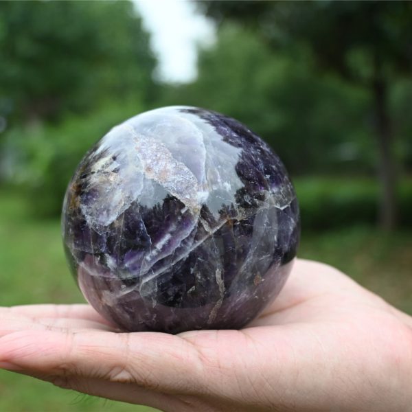 3.23" • 1.72 lb Dream Amethyst Crystal Sphere