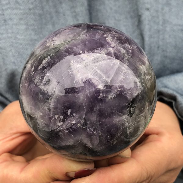 3.11" • 1.52 lb Dream Amethyst Crystal Sphere