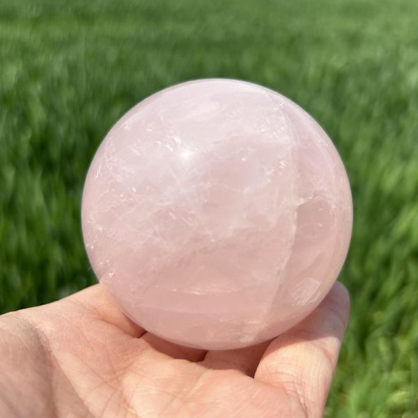 2.87" • 1.21 lb Rose Quartz Crystal Sphere