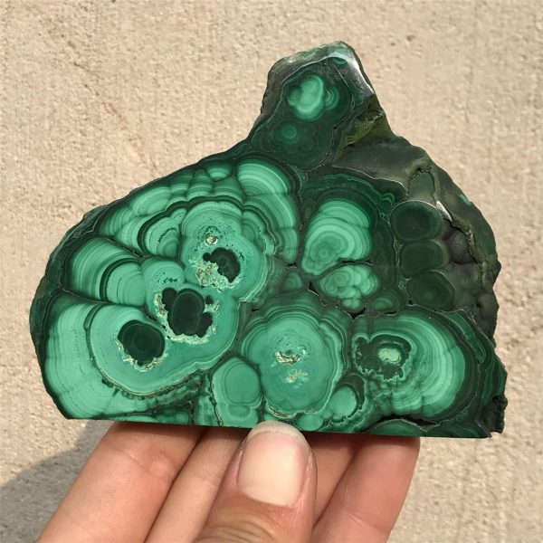 0.53 lb Natural Malachite Slice