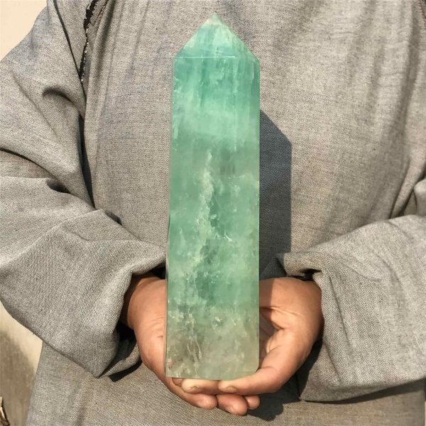 3.48 lb Natural Fluorite Obelisk