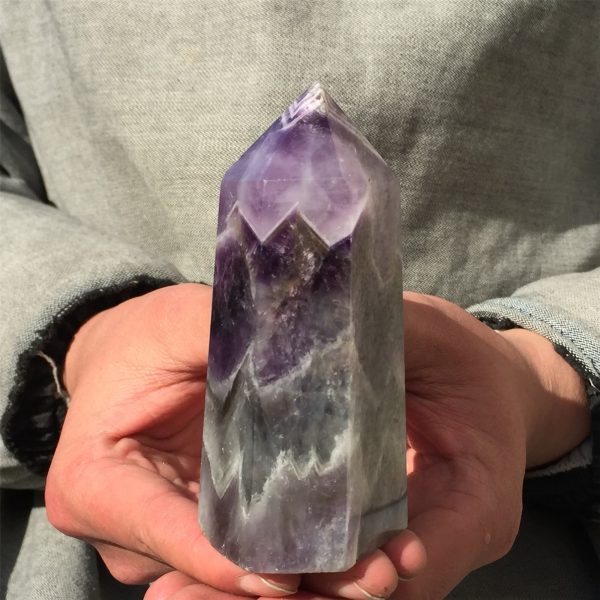 0.62 lb Natural Dream Amethyst Obelisk